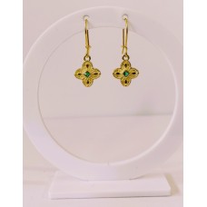 Ασημένια Σκουλαρίκια κρεμαστά με ζιργκόν (SE77)